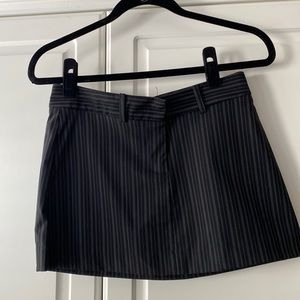 Guess - Black Pinstripe Mini Skirt - NWT
